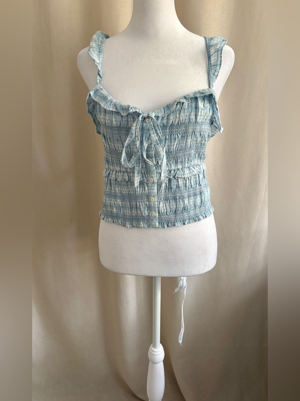 American Eagle Plaid Camisole — Size L